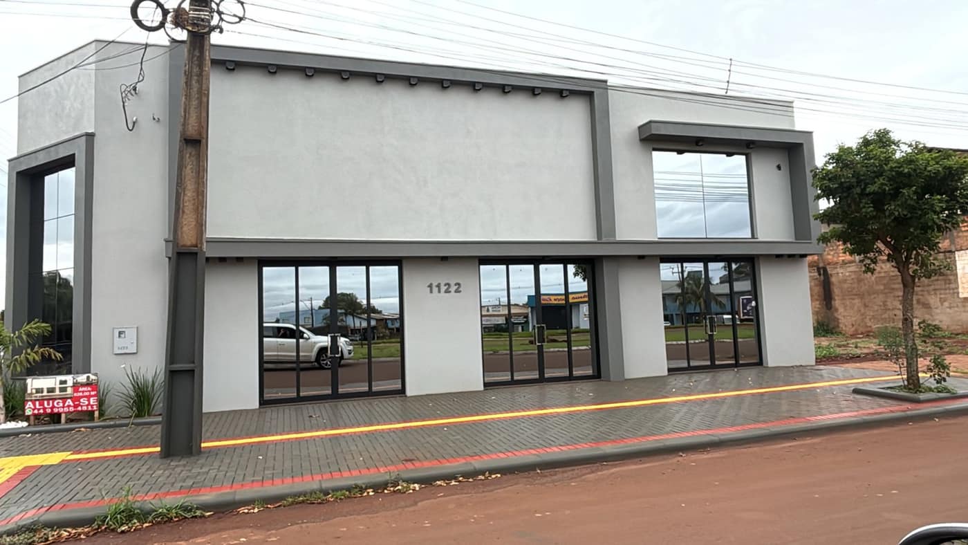 Ponto comercial em vidro